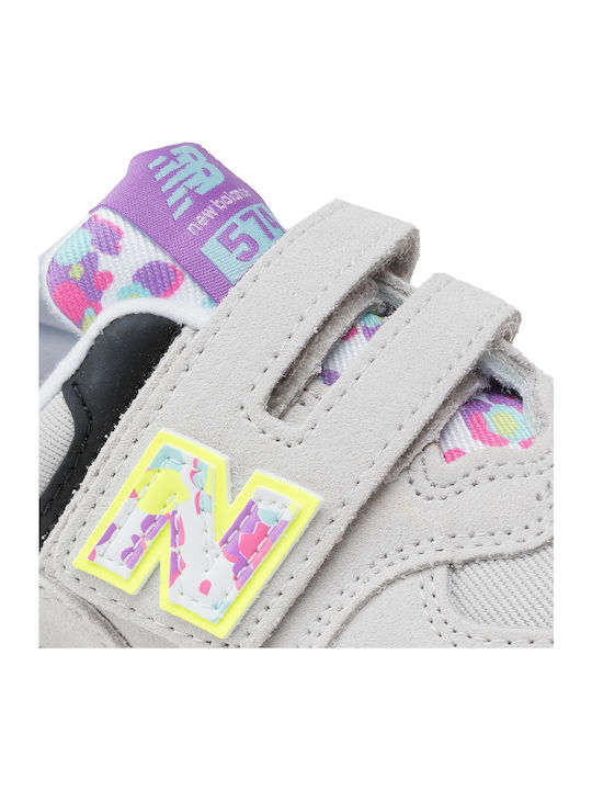 574 CLASSICS Kinder Sneakers mit Klettverschluss Gray