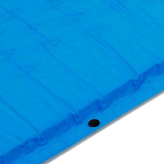 Nils Self-Inflating Single Camping Sleeping Mat 186x65cm Thickness 2.5cm in Blue color