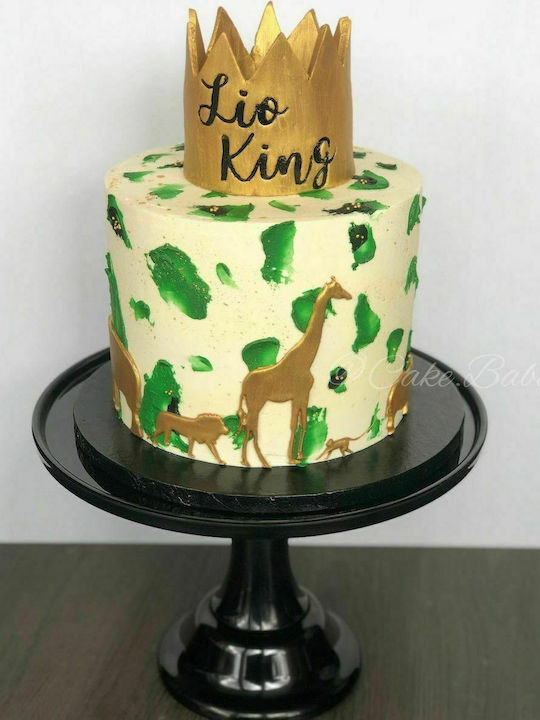A Little Lovely Company Cake Stand Black 29.7x29.7x20.2cm