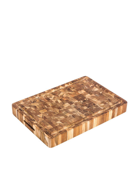 TeakHaus Butcher Block Servierplatte Hölzernes 50.8x35.6x6.4cm 1Stück