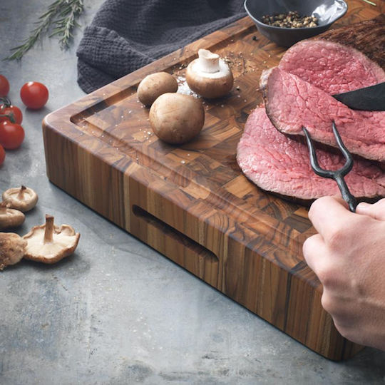 TeakHaus Butcher Block Πλατώ Σερβιρίσματος Ξύλινο 50.8x35.6x6.4εκ.