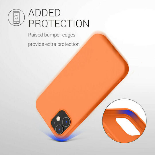 KWmobile Back Cover Silicone Cosmic Orange (iPhone 12 / 12 Pro)