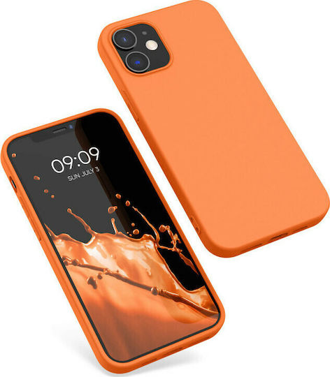 KWmobile Back Cover Silicone Cosmic Orange (iPhone 12 / 12 Pro)