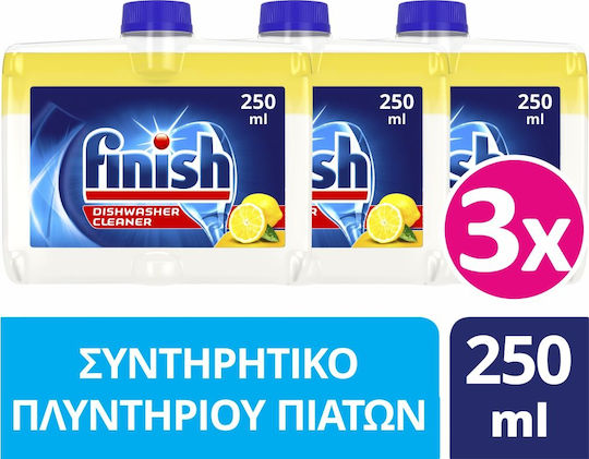 Finish Detergent Lichid pentru Mașina de Spălat Vase cu Aromă Lămâie 3x250ml