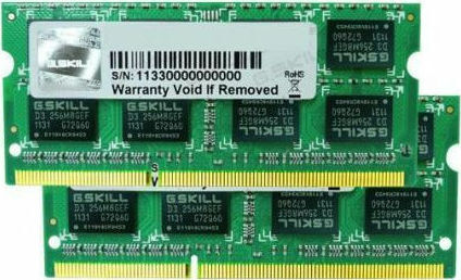 G.Skill DDR3 4GB RAM with 2x2GB Modules and Speed 1600 for Laptop