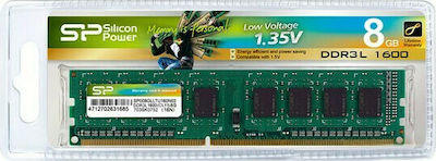 Silicon Power 8GB DDR3 RAM με Ταχύτητα 1600 για Desktop