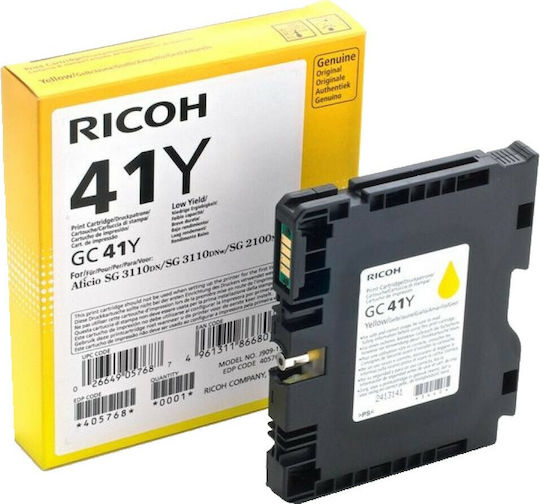 Ricoh GC41Y Original InkJet Printer Ink Yellow (405764)