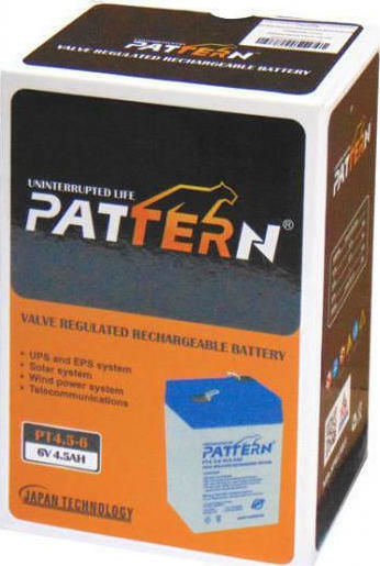 Pattern Battery PT4.5-6 UPS Battery with Capacity 4.5Ah and Voltage 6V 1pcs