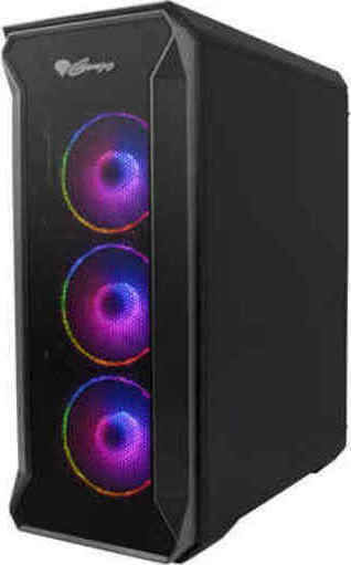 Genesis Irid 505 ARGB Gaming Midi-Turm Computergehäuse mit Seitenfenster Schwarz