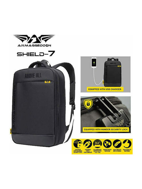 Armaggeddon SHIELD7 Waterproof Backpack Backpack for 15.6" Laptop Black