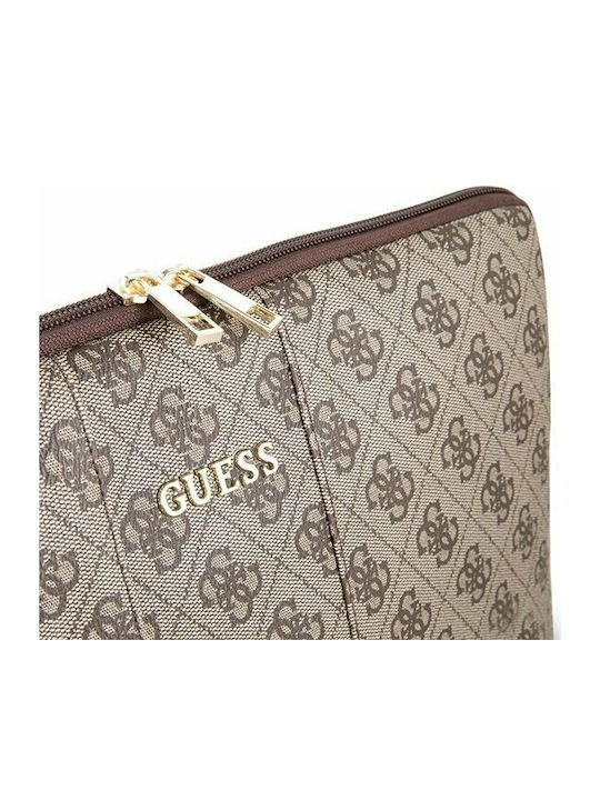 Guess Uptown Чанта Калъф за лаптоп 13" в Кафяв цвят