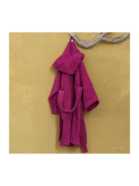 Nima Παιδικό Μπουρνούζι Wizard Ginger Purple cu glugă
