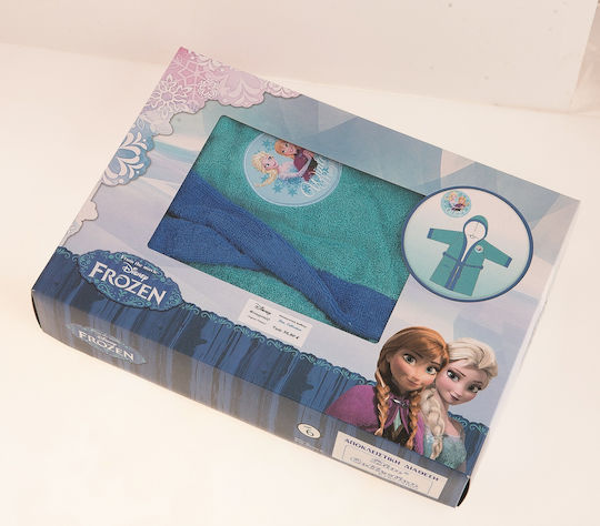 Dimcol Kids Hooded Bathrobe Frozen Turquoise