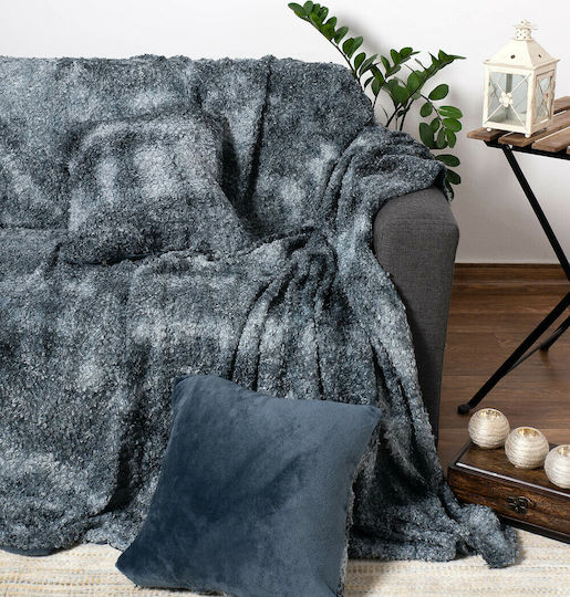 Silk Fashion Dekorativer Kissenbezug Astrakan Grau 45x45cm