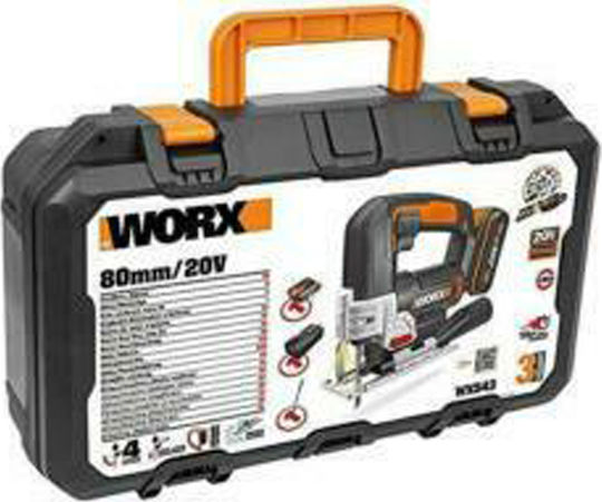 Worx Jig Saw 20V 1x2Ah WX543