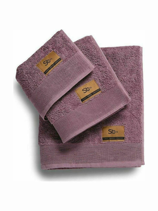 SB Home Facecloth Elegante 50x100cm. Lilac Weight 600gr/m²