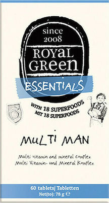 Royal Green Multivitamin for Energy, Immune System Boost & Hair 60 tabs