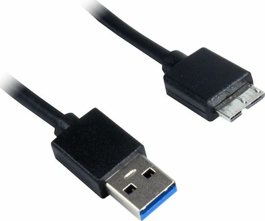 Inter-Tech HD-25620 Твърд диск кутия 2.5" SATA III с връзка USB 3.0 в Черен цвят