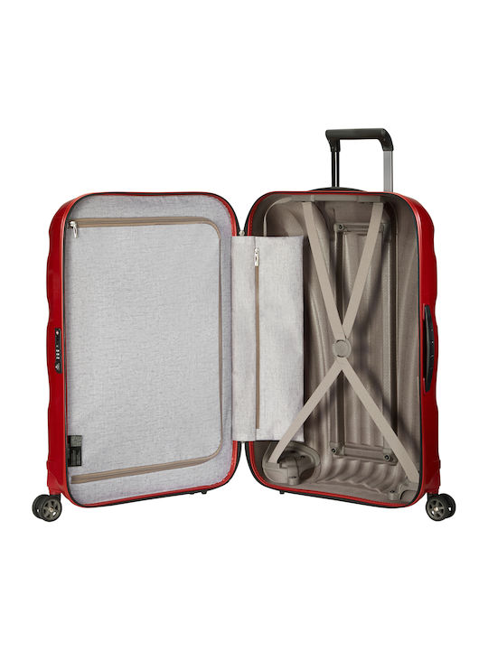 Samsonite C-LITE Große Hartreisekoffer Rote mit 4 Rädern Höhe 81cm