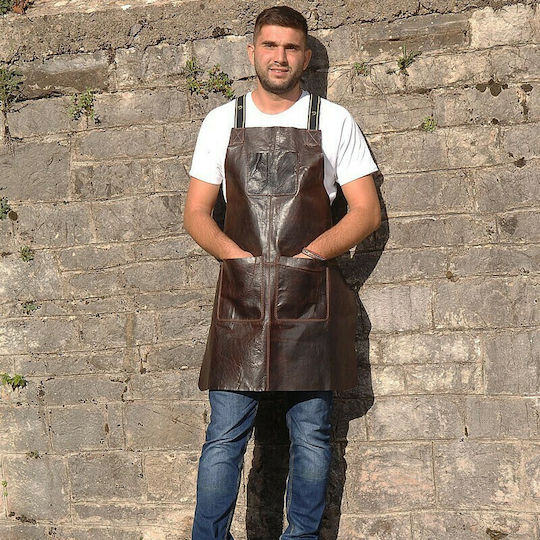 Tips Șorț Barista / Barman Corp întreg Tips Burgundy