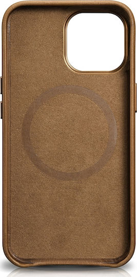 iCarer Oil Wax Back Cover Δερμάτινο Καφέ (iPhone 13 Pro Max)