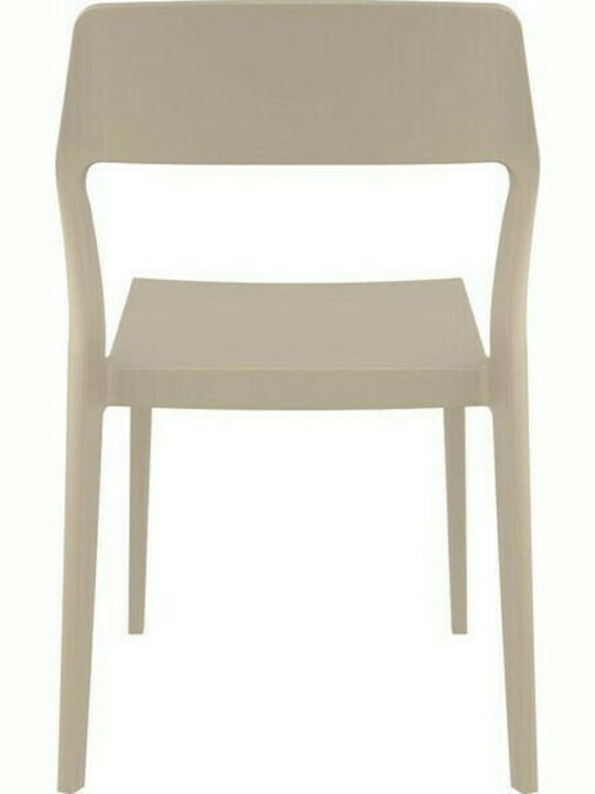 Scaun de exterior Polipropilenă Snow Taupe 52x56x83cm