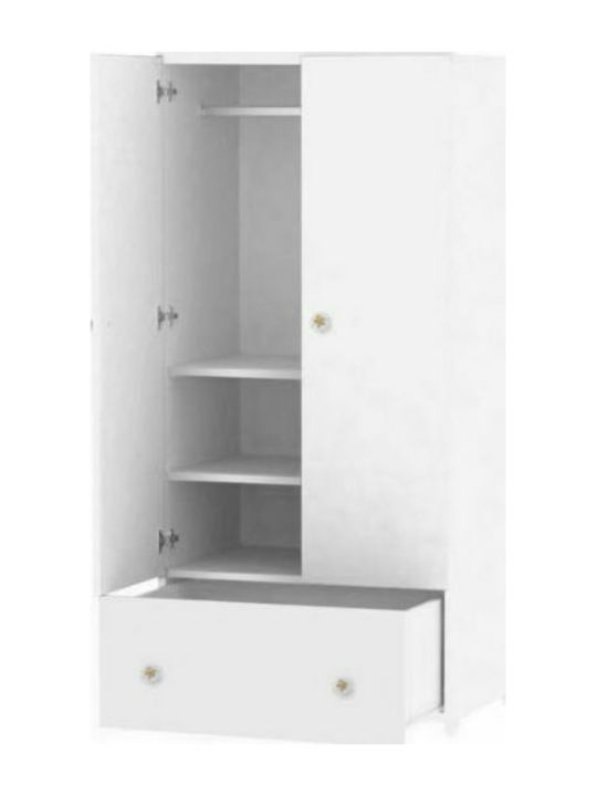 Ντουλάπα Exclusive Δίφυλλη White-Pink 82x57x173cm Ντουλάπα Exclusive Δίφυλλη White-Pink 82x57x173cm