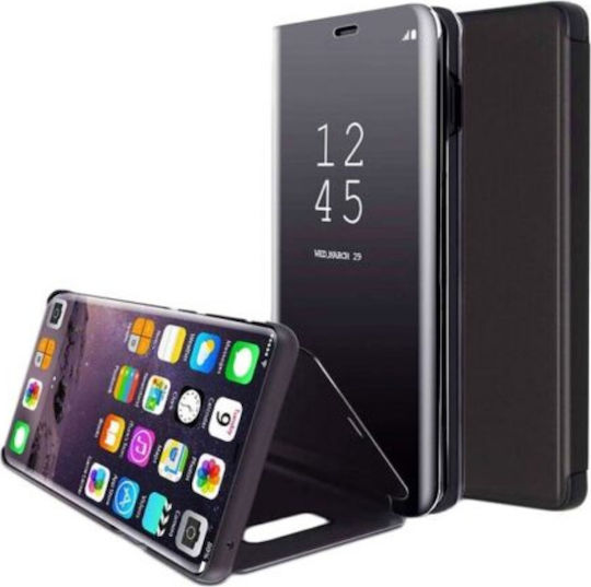 Clear View Book Plastic Negru (Galaxy A41)