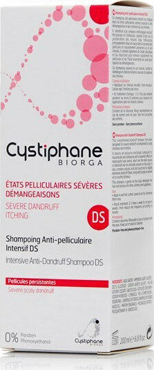 Bailleul Laboratoires Cystiphane DS Intensive Anti-dandruff Σαμπουάν Kατά της Πιτυρίδας & της Ξηροδερμίας για Όλους τους Τύπους Μαλλιών 200ml