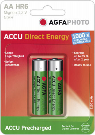 AgfaPhoto Baterii Reîncărcabile AA Ni-MH 2100mAh 1.2V 2buc