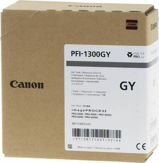 Canon PFI-1300 Original InkJet Printer Ink Gray (0817C001)