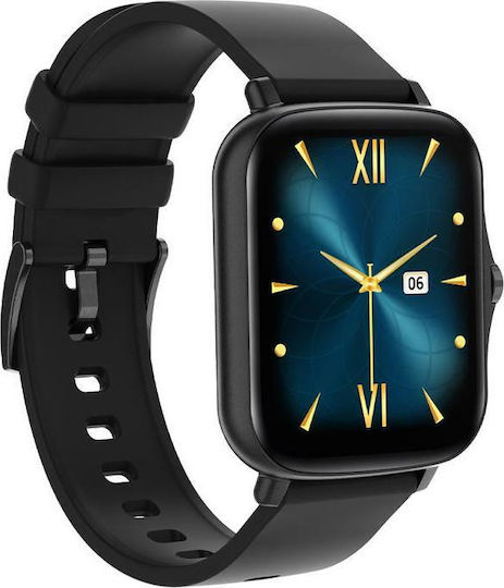 Colmi P8 Plus GT 45mm Smartwatch με Παλμογράφο (Μαύρο)