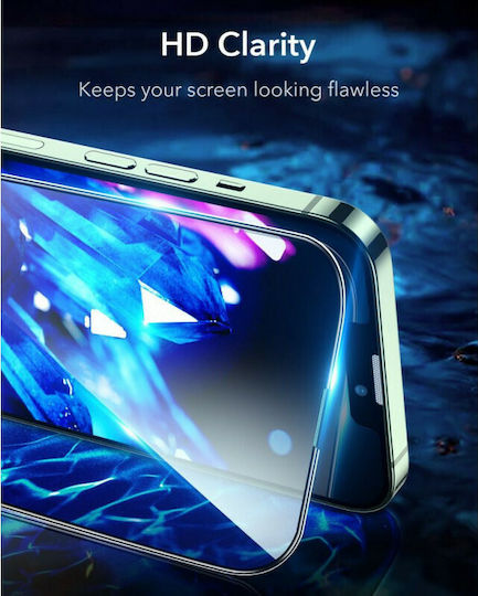 ESR Armorite 2.5D Закалено стъкло за цялото лице 2бр Черен (iPhone 13 mini)