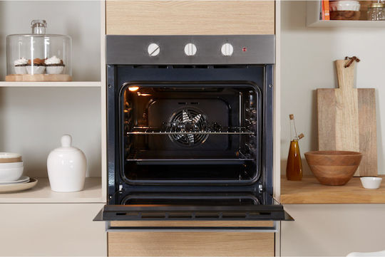 Indesit Φούρνος άνω Πάγκου 71lt Π59.5εκ. Inox