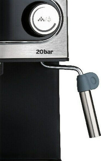 Izzy 6823 Barista Μηχανή Espresso 850W Πίεσης 20bar Ασημί