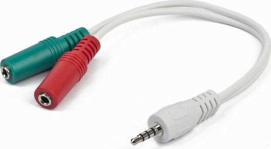 Cablexpert Μετατροπέας 3.5mm male σε 3.5mm 2x female 1τμχ CCA-417