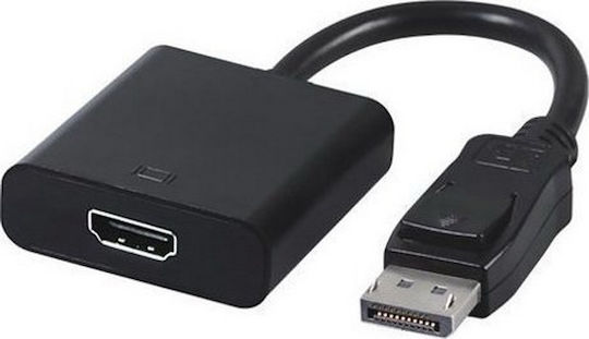 Powertech Μετατροπέας DisplayPort male σε HDMI female Λευκό 1τμχ CAB-DP004