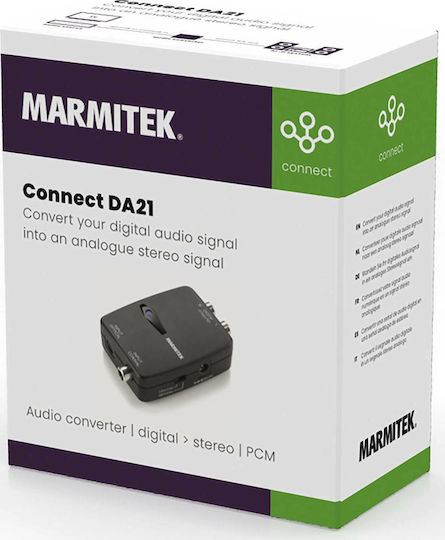 Marmitek DA21 Μετατροπέας Coaxial / Toslink female σε RCA 2x female 1τμχ