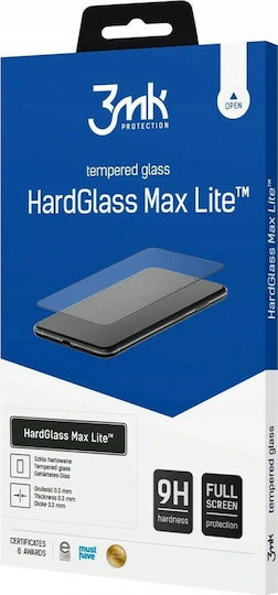 3MK Lite Huawei Black Hardglassmaxlite Full Face Tempered Glass (Huawei P20)