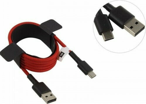 Xiaomi Braided Usb Typec Cable Geflochten USB 2.0 Kabel USB-C männlich - USB-A 18W Rot 1m (SJV4110GL SJX10ZM)