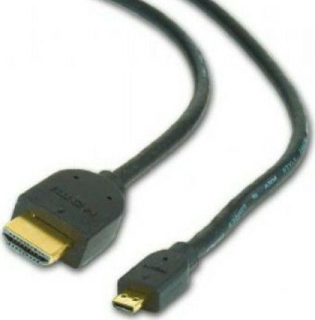 Cablexpert HDMI 1.4 High Speed 1080p 120Hz Cable HDMI male - micro HDMI male 1.8m Μαύρο