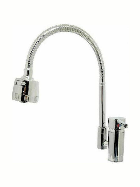 Gloria Studio Kitchen Faucet Counter with Spiral Silver