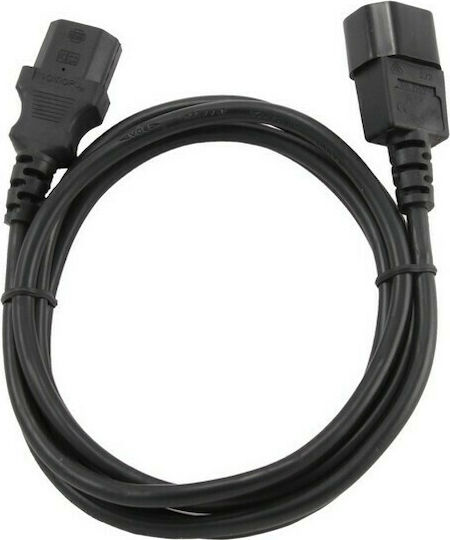 Cablexpert IEC C13 - IEC C14 Cable 3m Μαύρο PC-189-VDE-3M