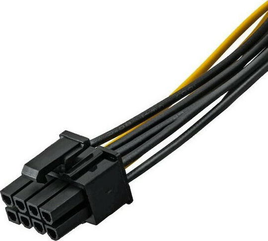 Akyga PCIe cu 6 pini - PCIe cu 6 pini Cablu 0.2m Galben (AK-CA-07)