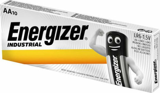 Energizer Industrial Αλκαλικές Μπαταρίες AA 1.5V 10τμχ