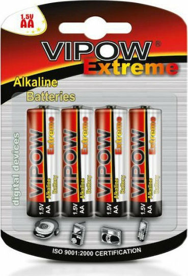 Vipow Extreme Αλκαλικές Μπαταρίες AA 1.5V 4τμχ
