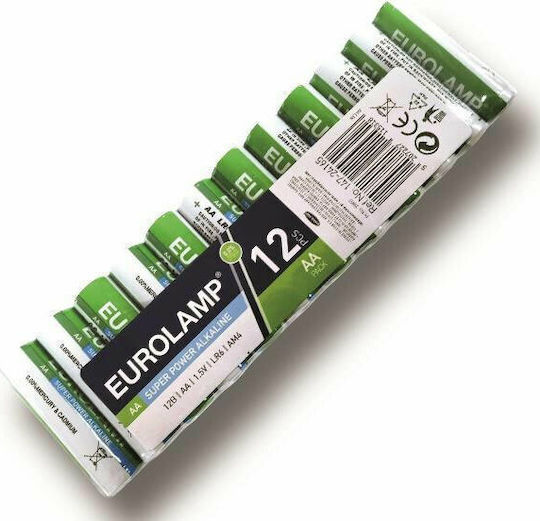 Eurolamp Super Power Αλκαλικές Μπαταρίες AA 1.5V 12τμχ