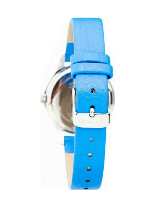 Hello Kitty Watch with Blue Leather Strap HK7126LS-03