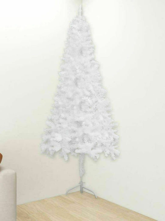 Christmas Wall White Tree with Metallic Base H210cm