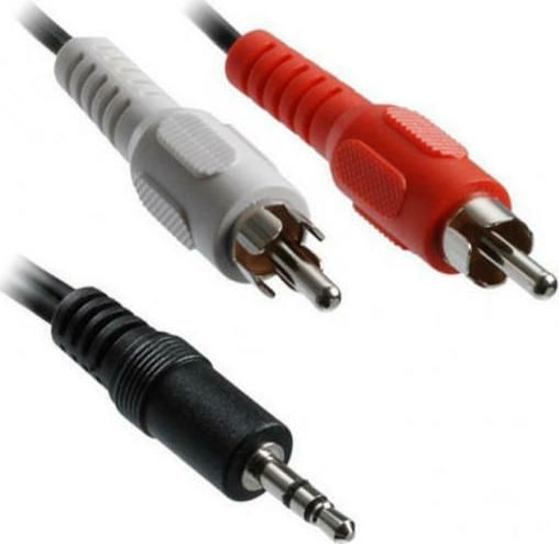 Lamtech 3.5mm Jack Cable 3.5mm Male - RCA Male Black 1.5m LAM020830